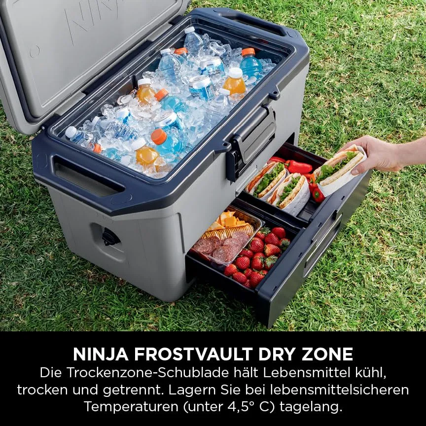 Ninja FrostVault Kühlbox 47 L Grau isoliert