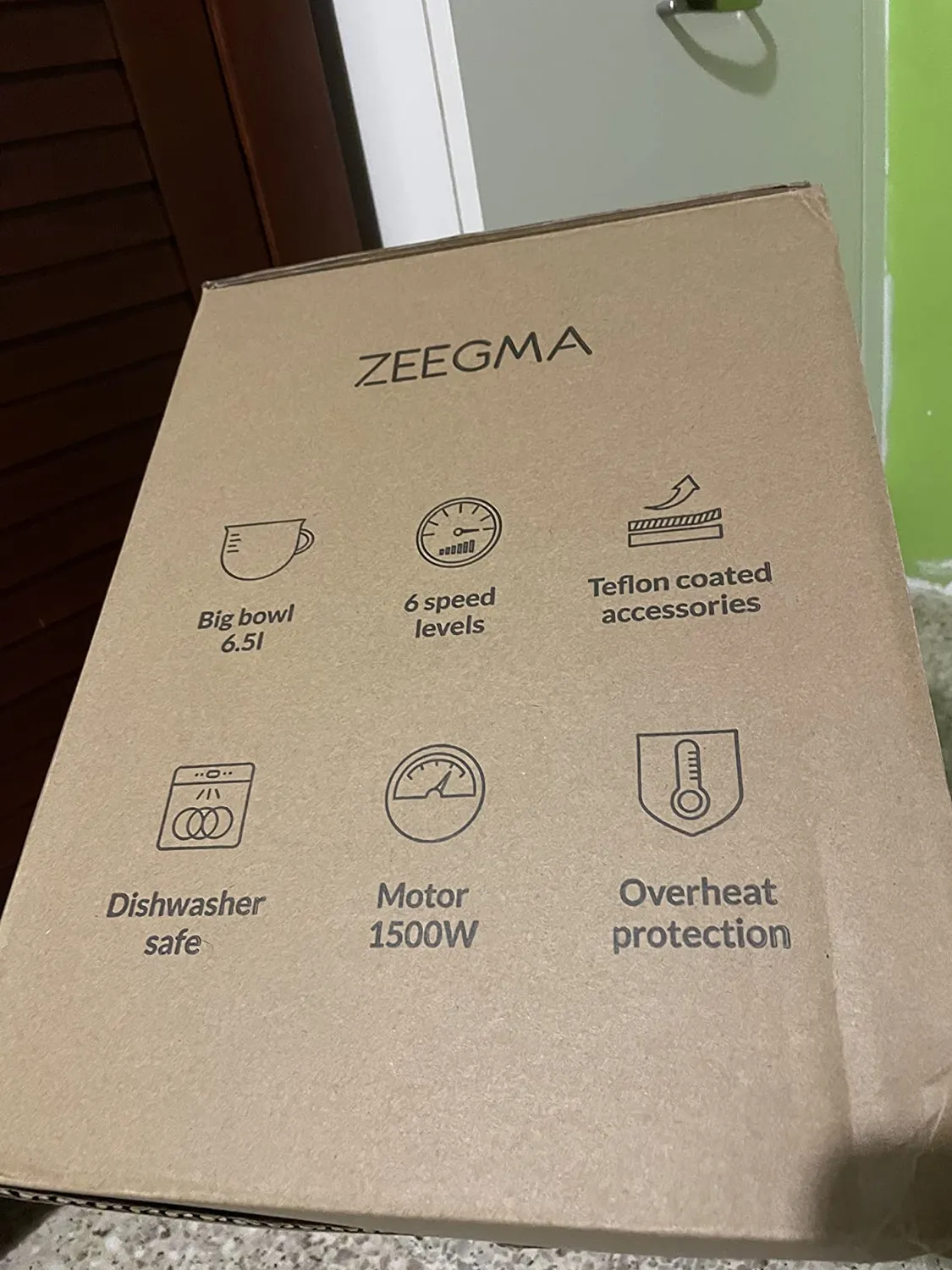 Zeegma Planeet Chef Küchenmaschine 6,5 L schwarz 1500 W