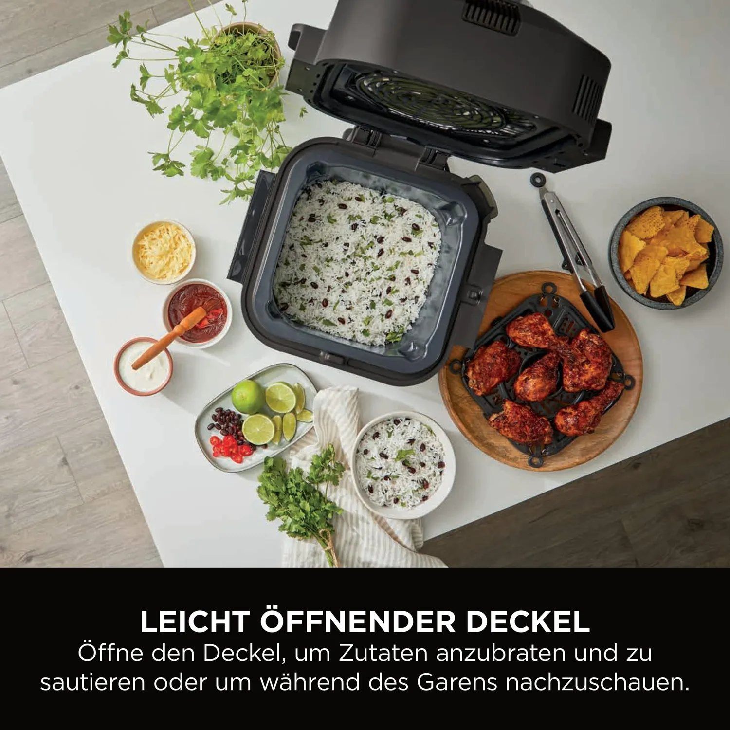 Ninja Speedi Multikocher Heißluftfritteuse 5,7L 12-in-1 schwarz