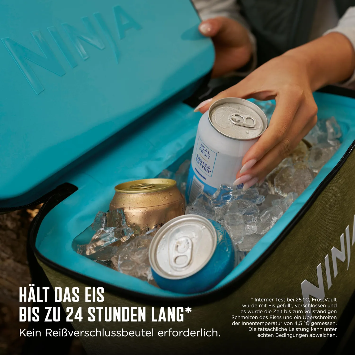 Ninja FrostVault Kühlrucksack Olivgrün 24 Dosen