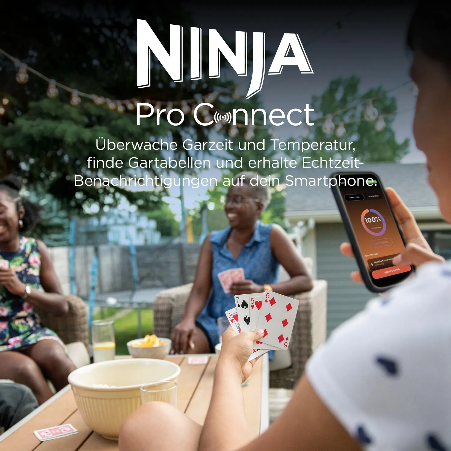 Ninja Woodfire Pro Connect XL BBQ Smoker-Grill Blau Schwarz