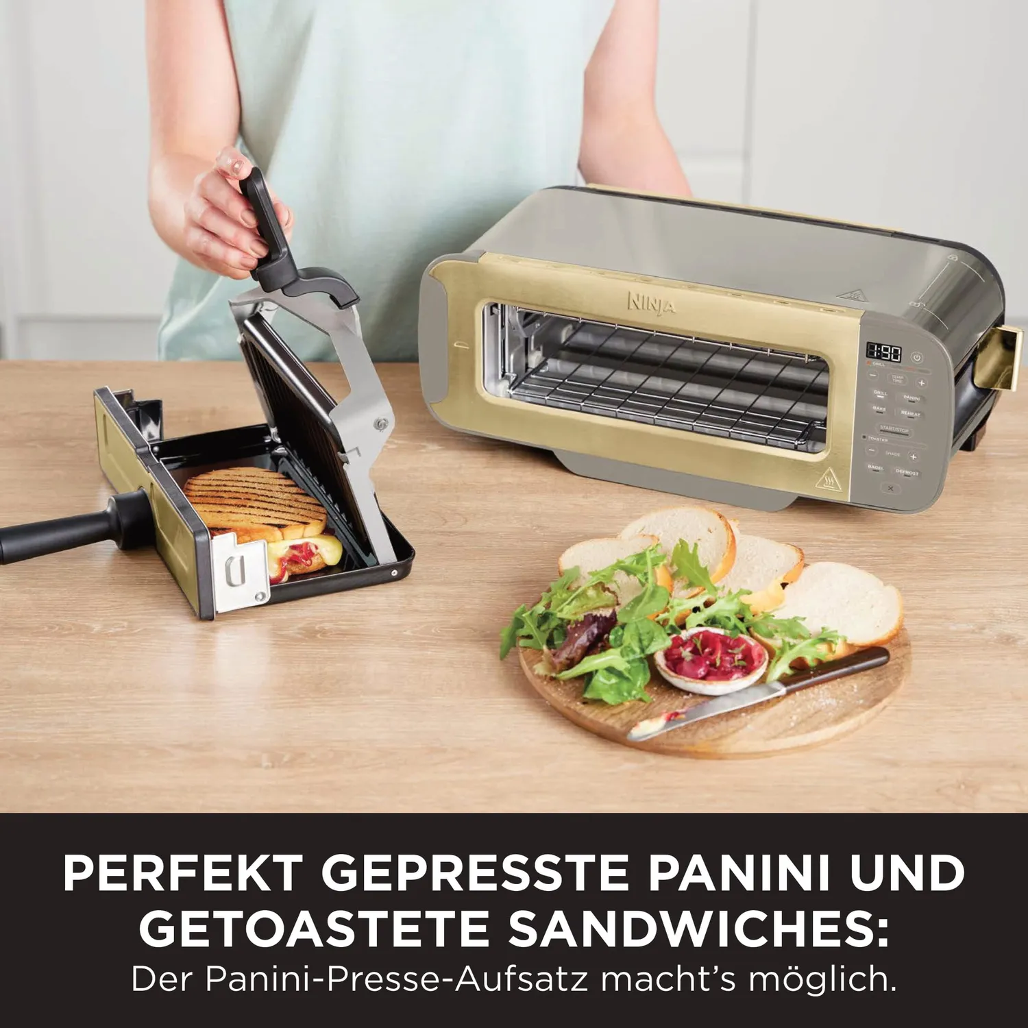 Ninja Foodi 3-in-1 Toaster Stone Gold 7 Toaststufen