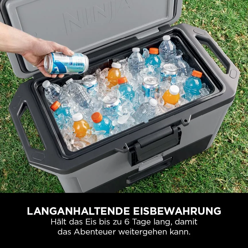 Ninja FrostVault Kühlbox 47 L Grau isoliert