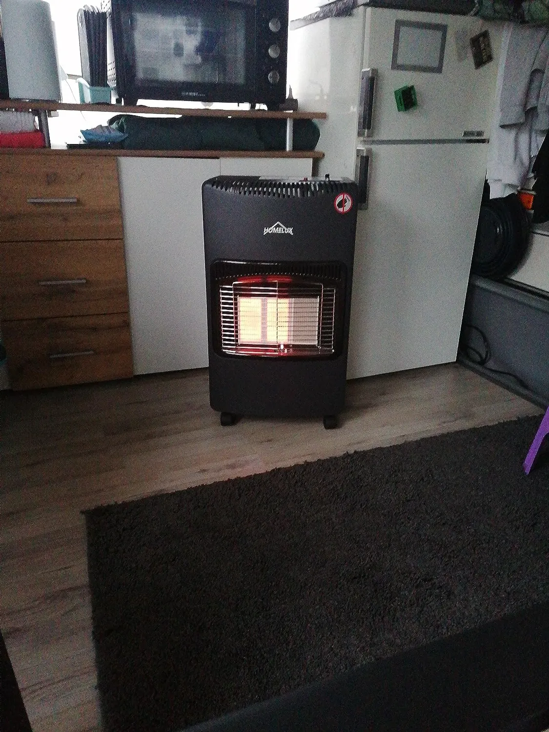 HOMELUX Gasheizung 4200 Watt Infrarot-Heizstrahler 82m³