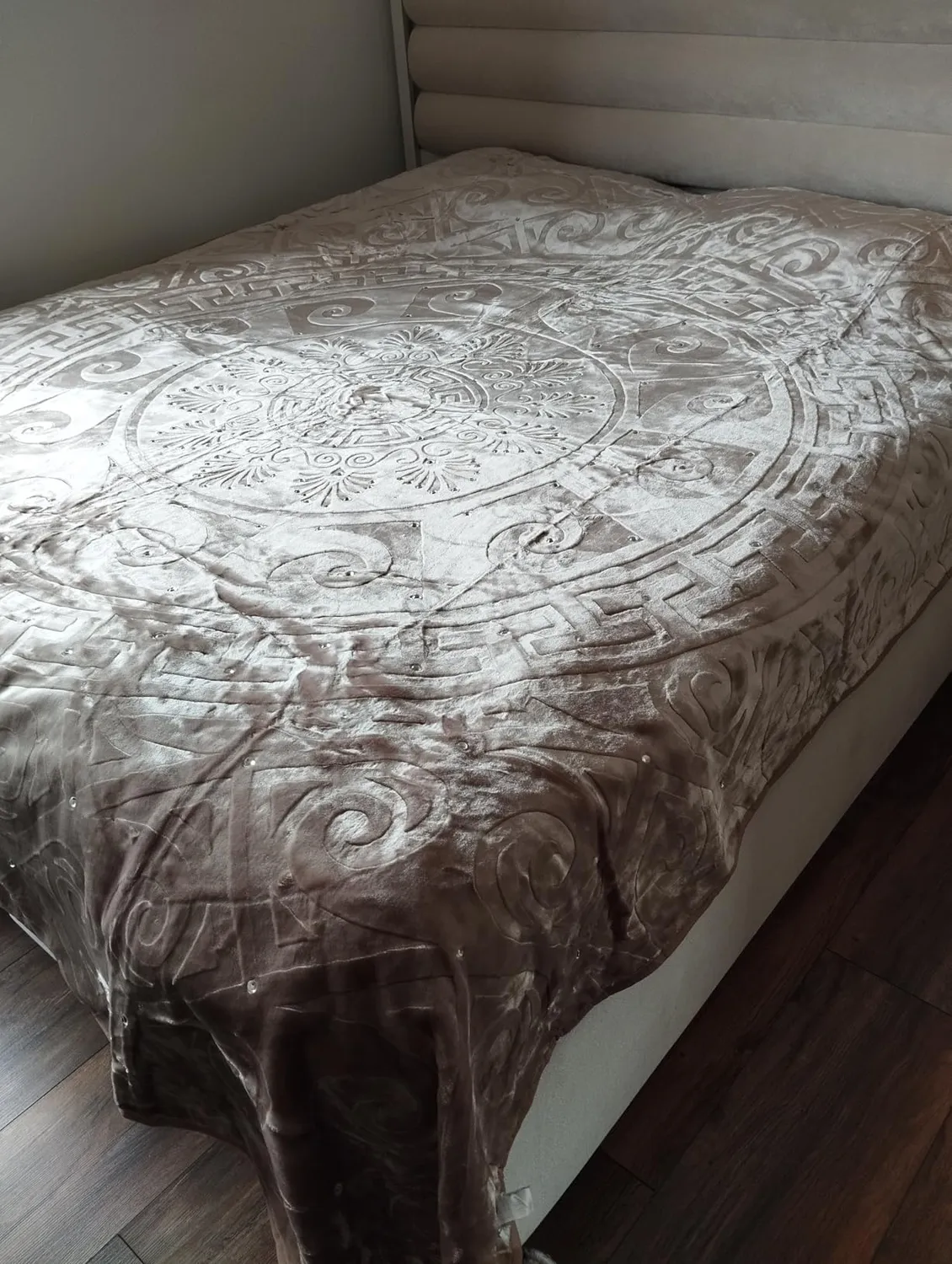 HOMELUX Kuscheldecke 200x240 cm Hellbraun flauschig