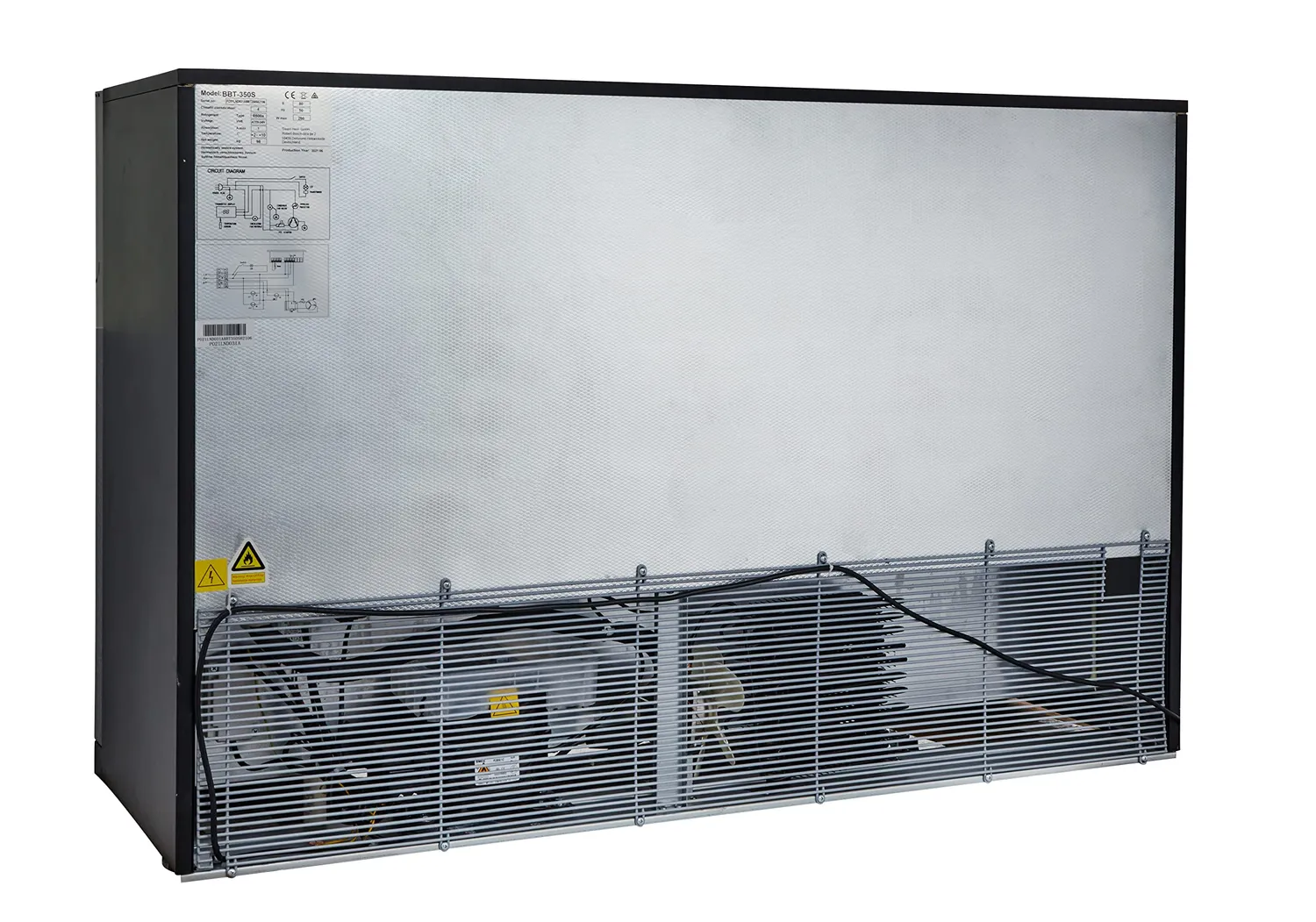 GastroHero ECO 320 Barkühlschrank Schiebetüren 337 L schwarz