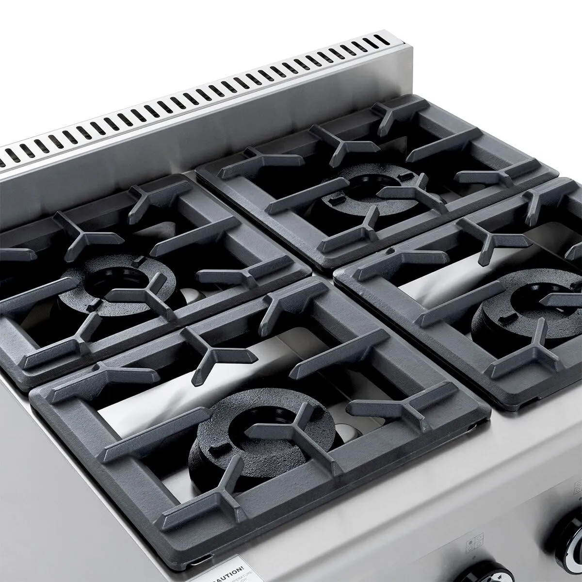GastroHero GHBO4B Gasherd 4 Brenner 28,8 kW Edelstahl