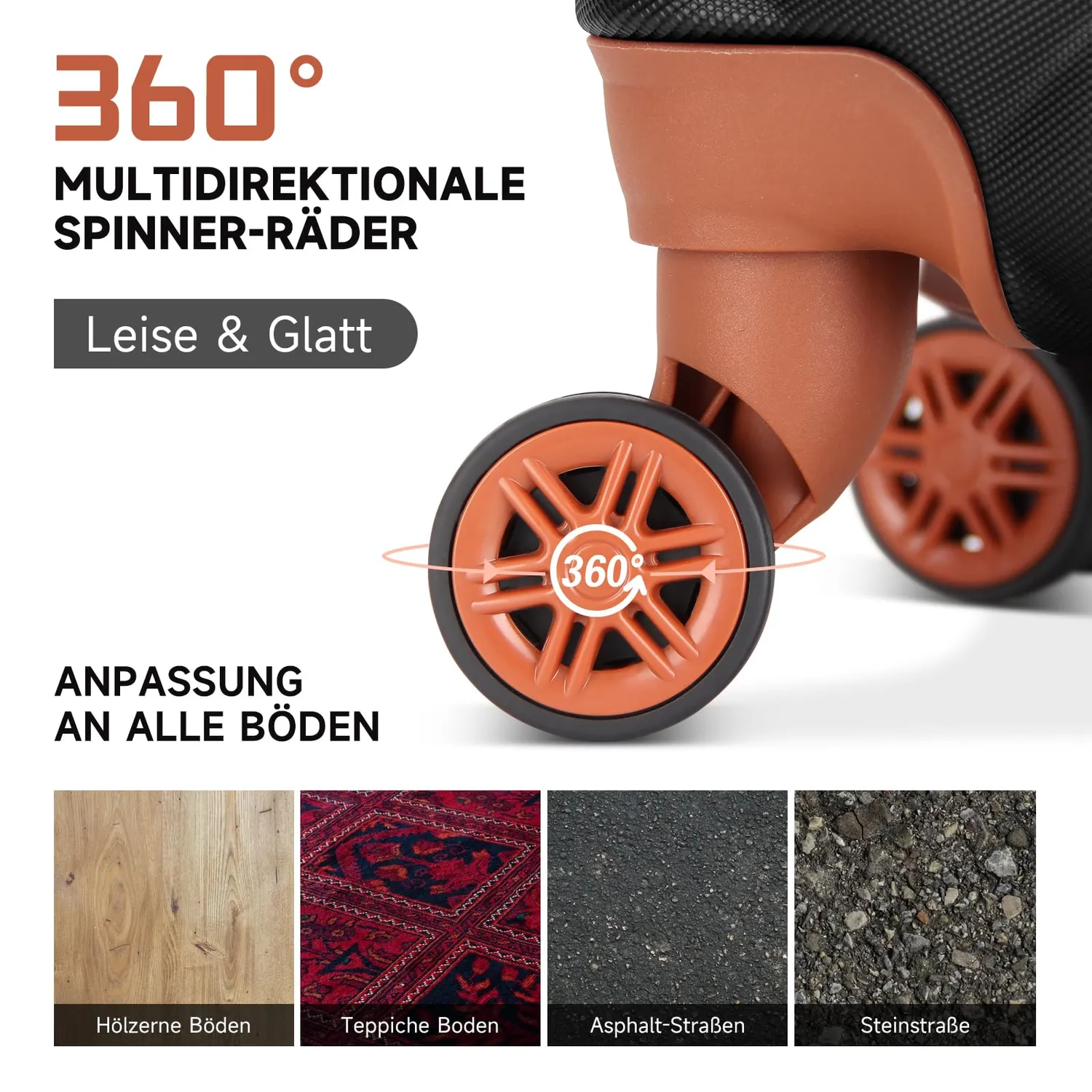 HOMELUX HL092 Kofferset 3tlg Hartschale schwarz ABS