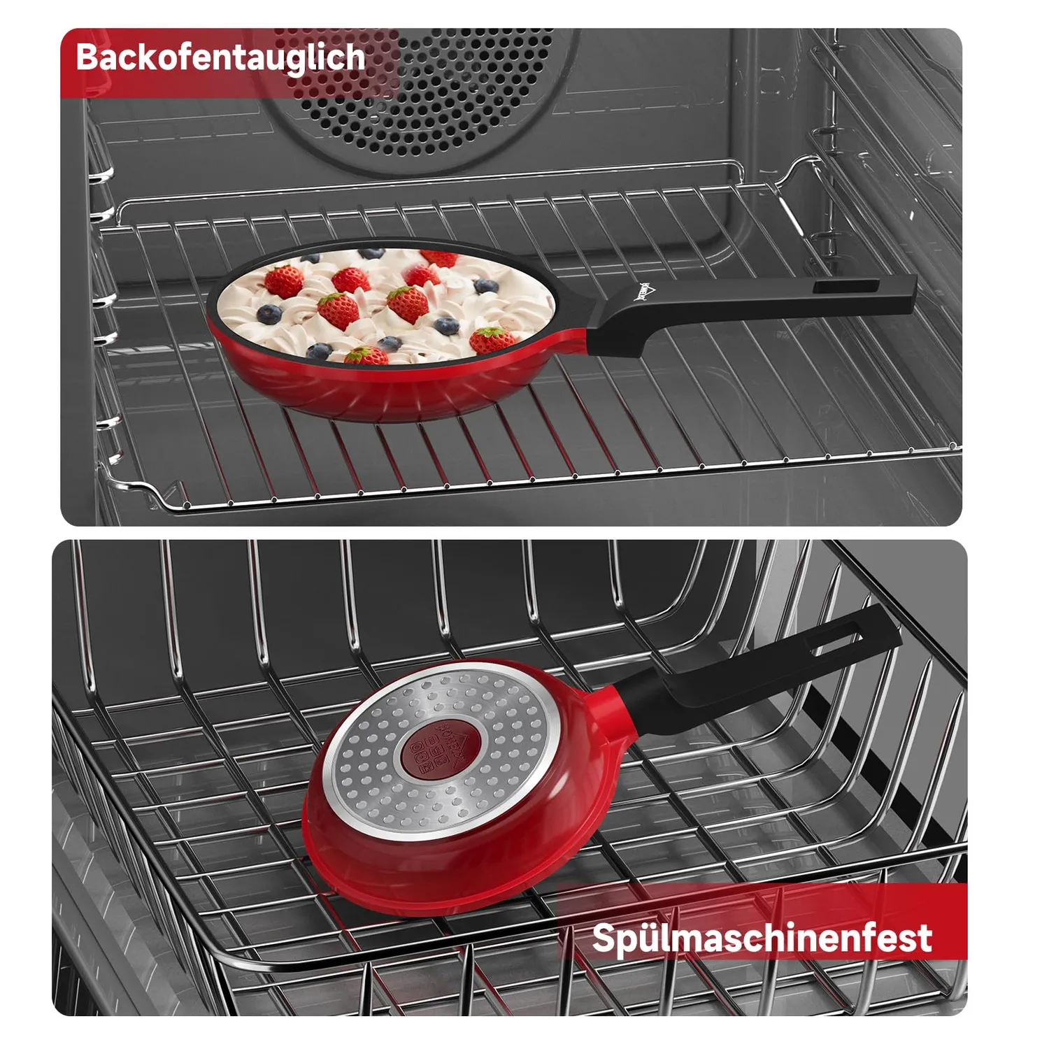 HOMELUX Mini Bratpfanne 14cm Induktion Antihaft 0,3L