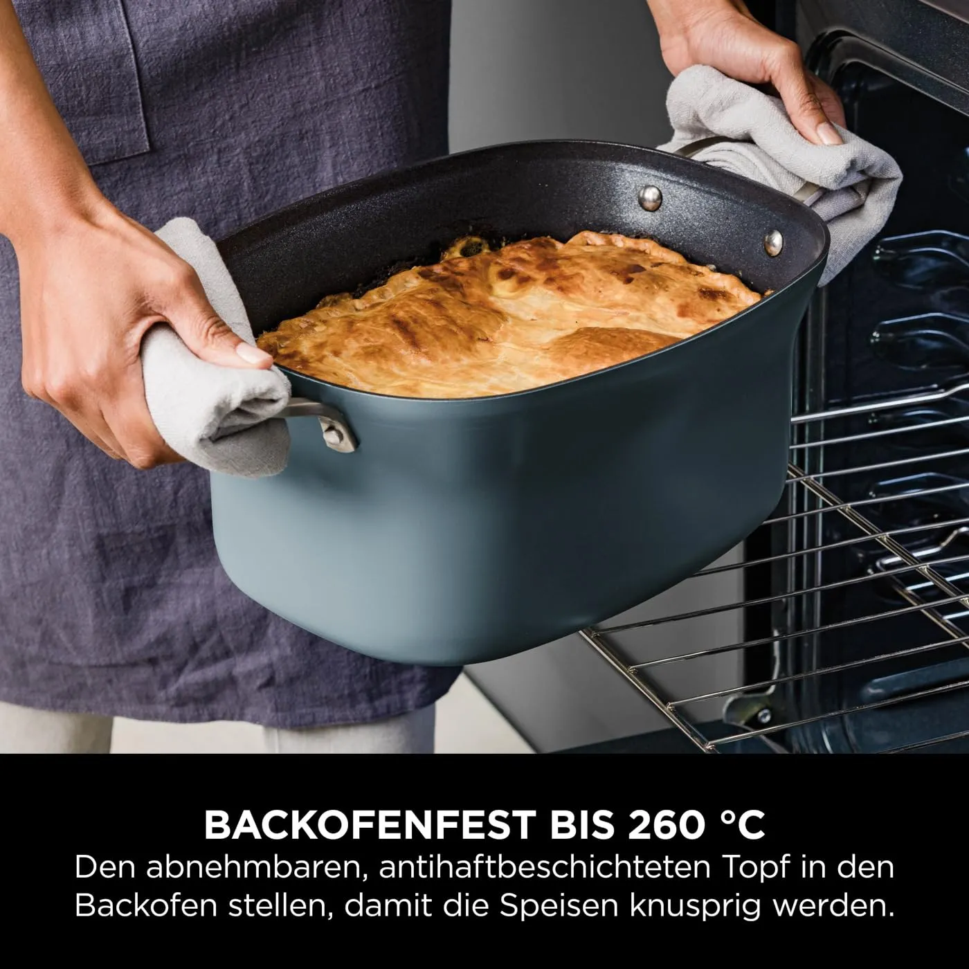 Ninja Foodi PossibleCooker Multikocher 8 L meersalzgrau 8-in-1