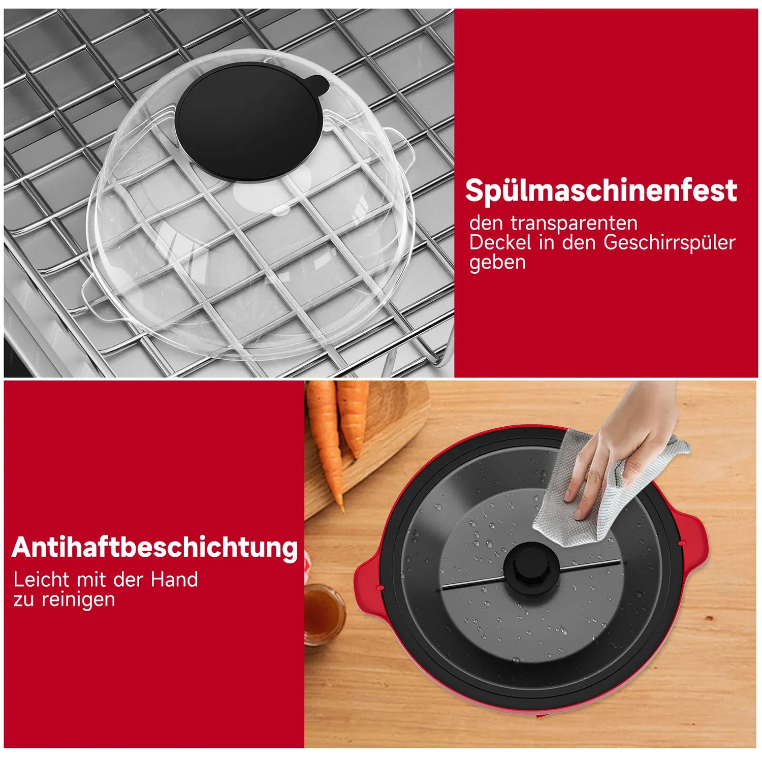 HOMELUX Mini Popcornmaschine 450W 2,5L Antihaft mit Messlöffel