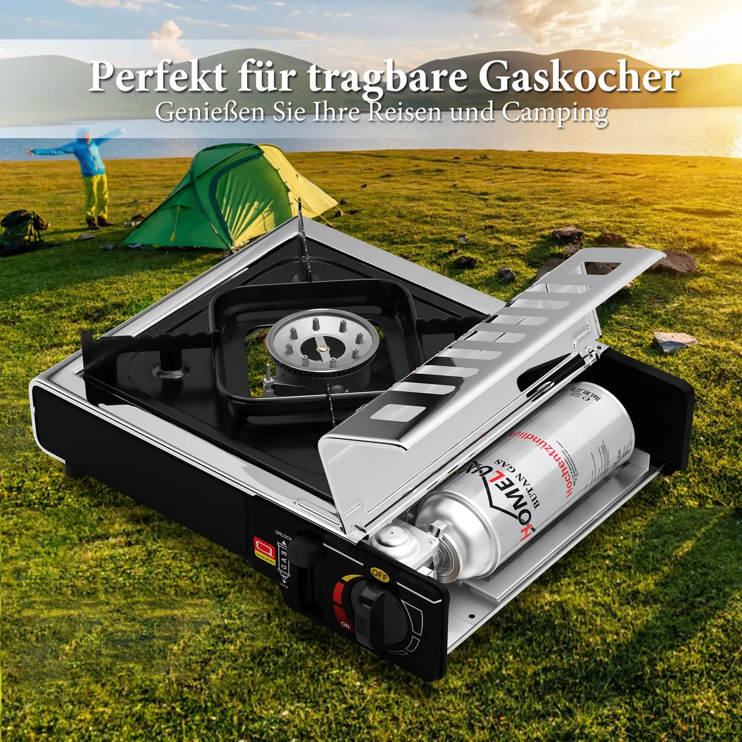 HOMELUX Gaskartuschen 227g Butan 28er Pack selbstdichtend