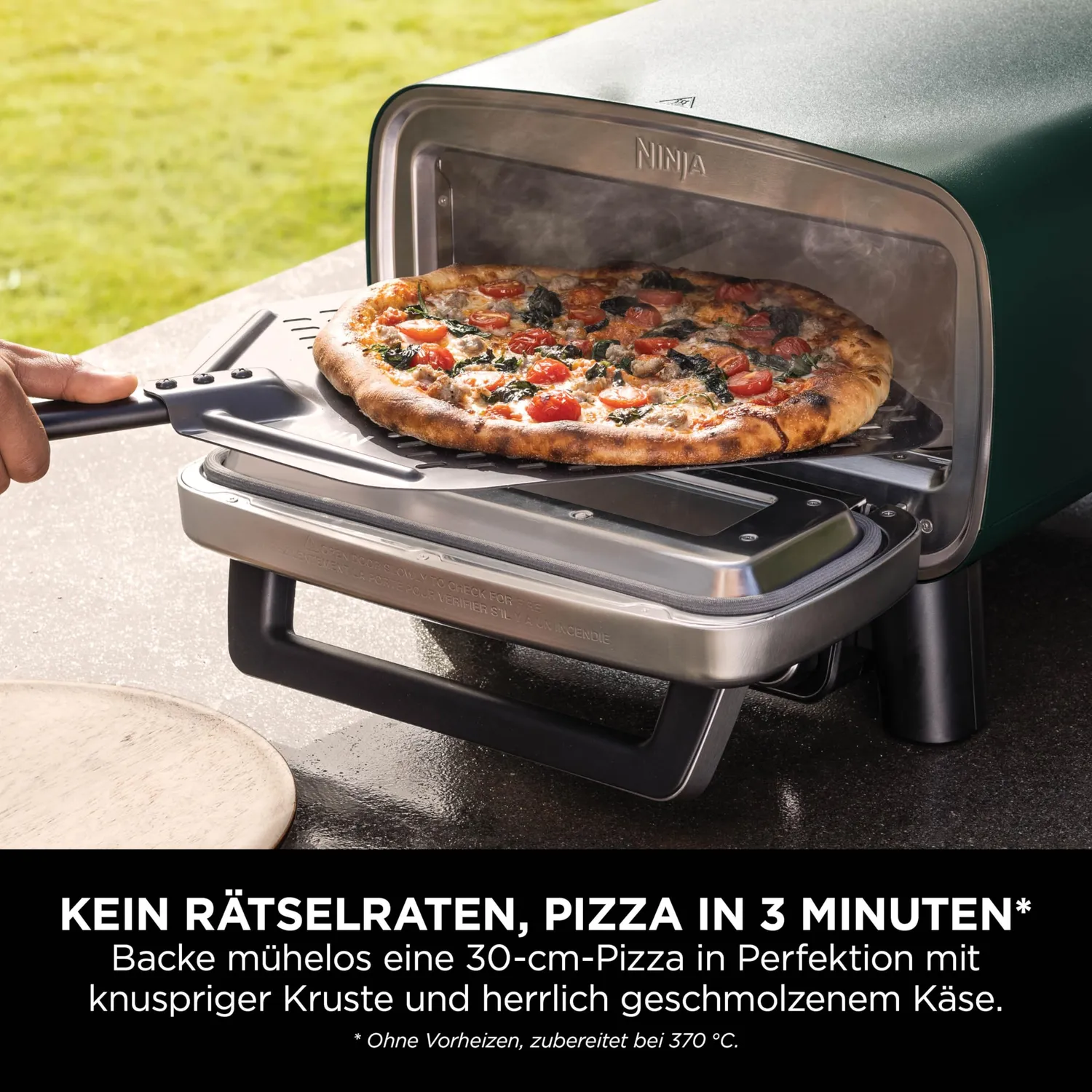 Ninja Artisan Pizzaofen 4-in-1 Grün 30 cm Bundle