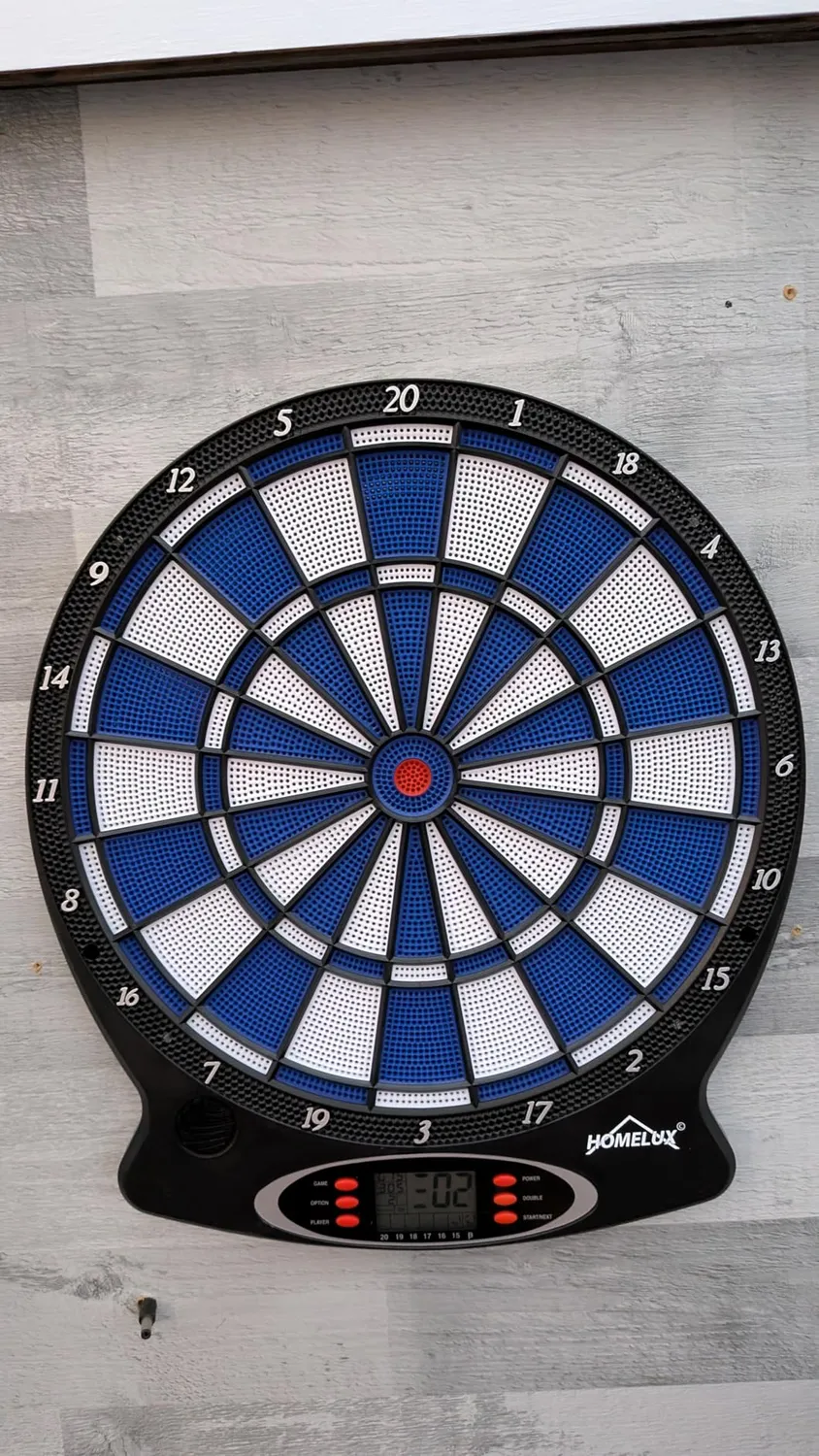 HOMELUX Elektronische Dartscheibe 6 Darts 18 Spiele