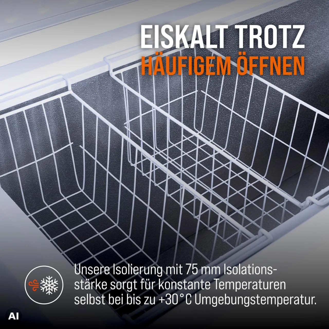 GastroHero ECO 650 TKTE650 Tiefkühltruhe 550 L abschließbar