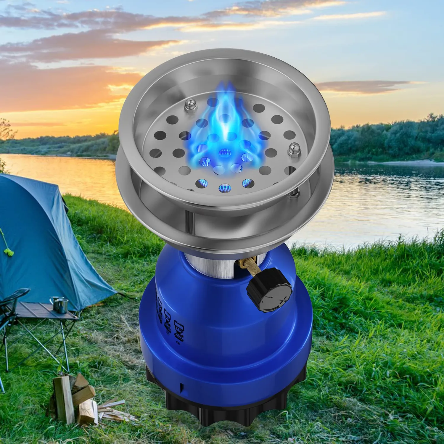 HOMELUX AD-G650/1 Campingkocher Gaskocher Kohleanzünder
