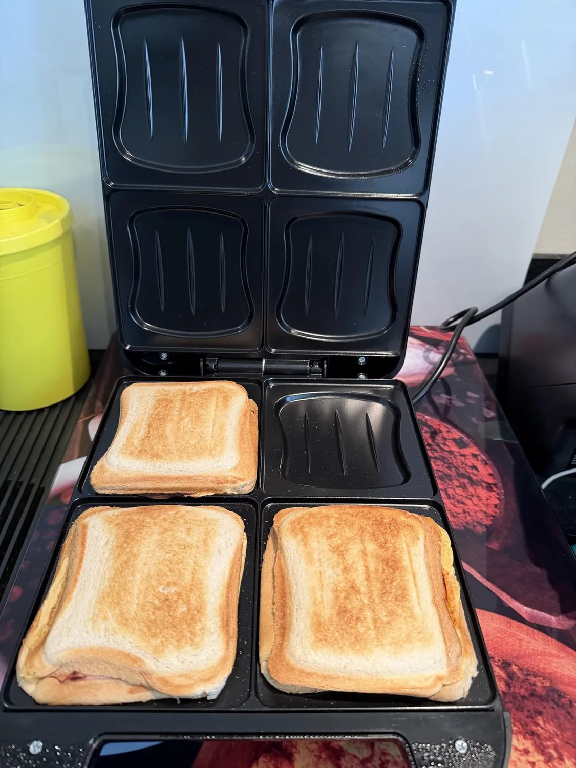 Emerio Family XXL Sandwichmaker 4 Toasts 1300W
