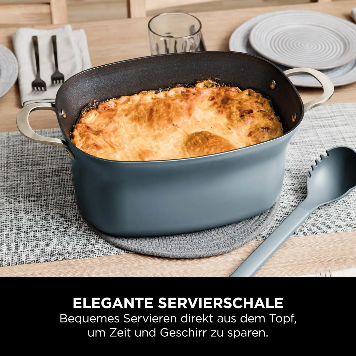 Ninja Foodi PossibleCooker Multikocher 8 L meersalzgrau 8-in-1