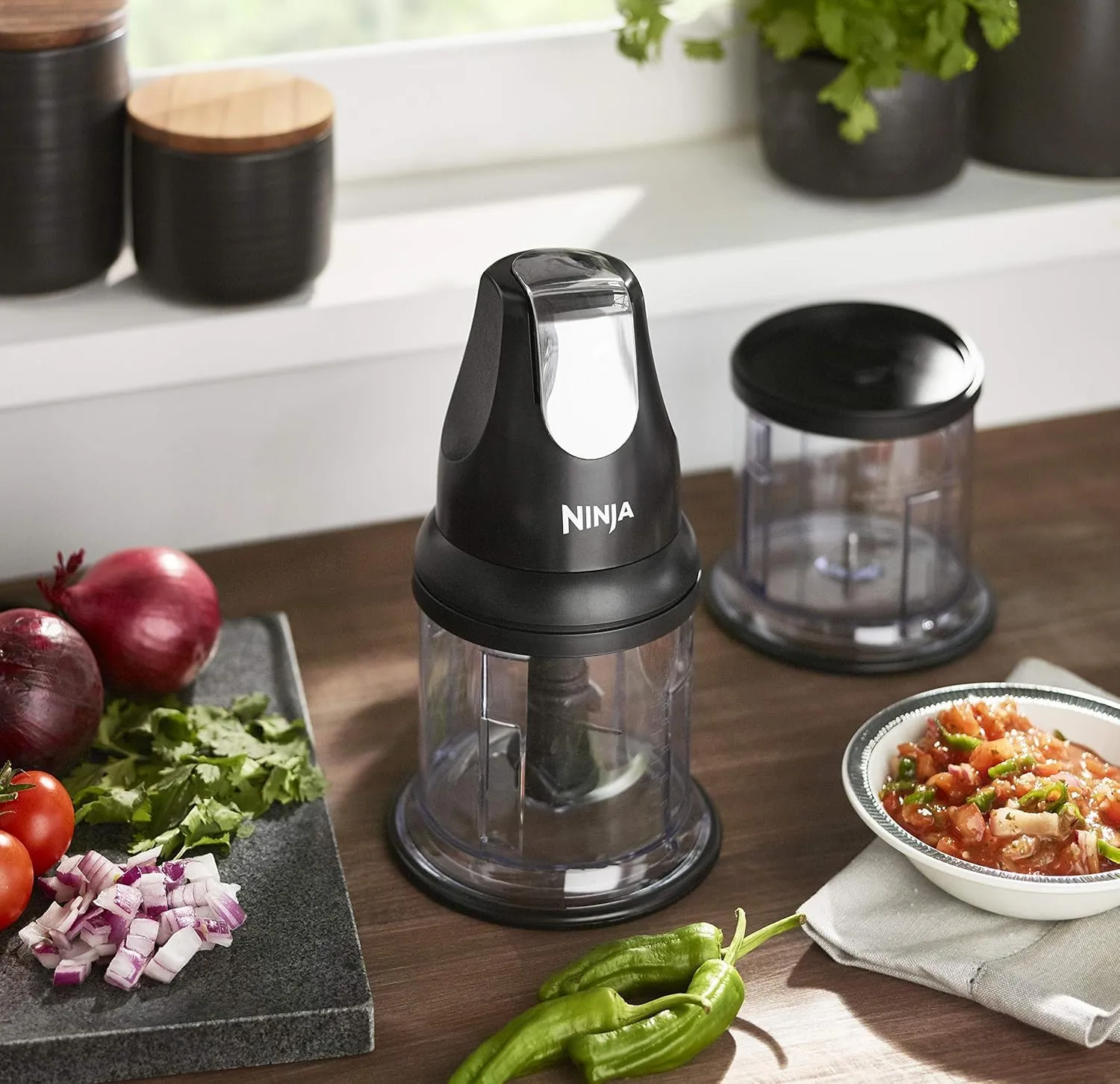 Ninja Express Chop NJ1002EUBK Zerkleinerer Schwarz 500 ml