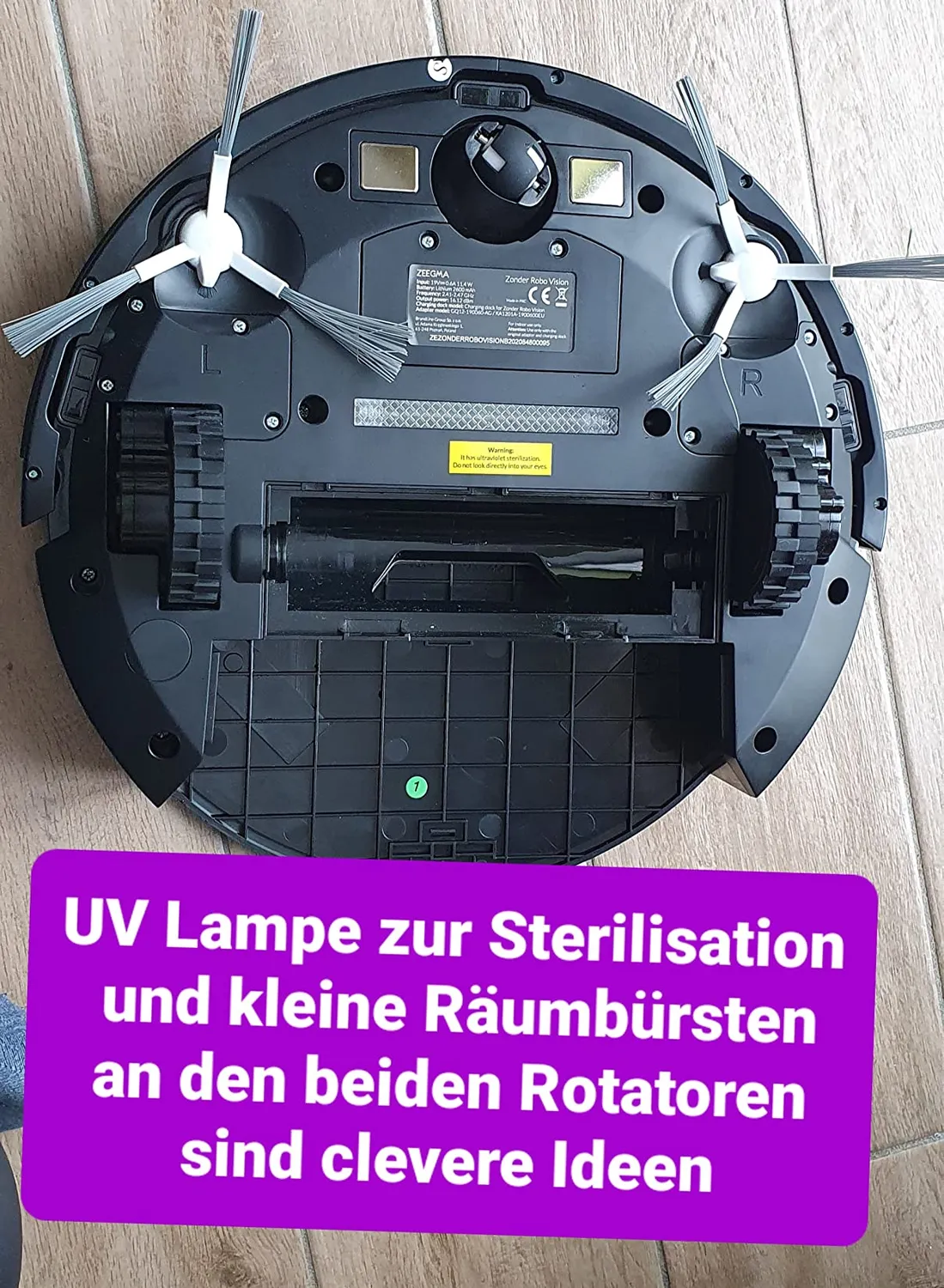 Zeegma Zonder Robo Vision Saugroboter Wischfunktion App