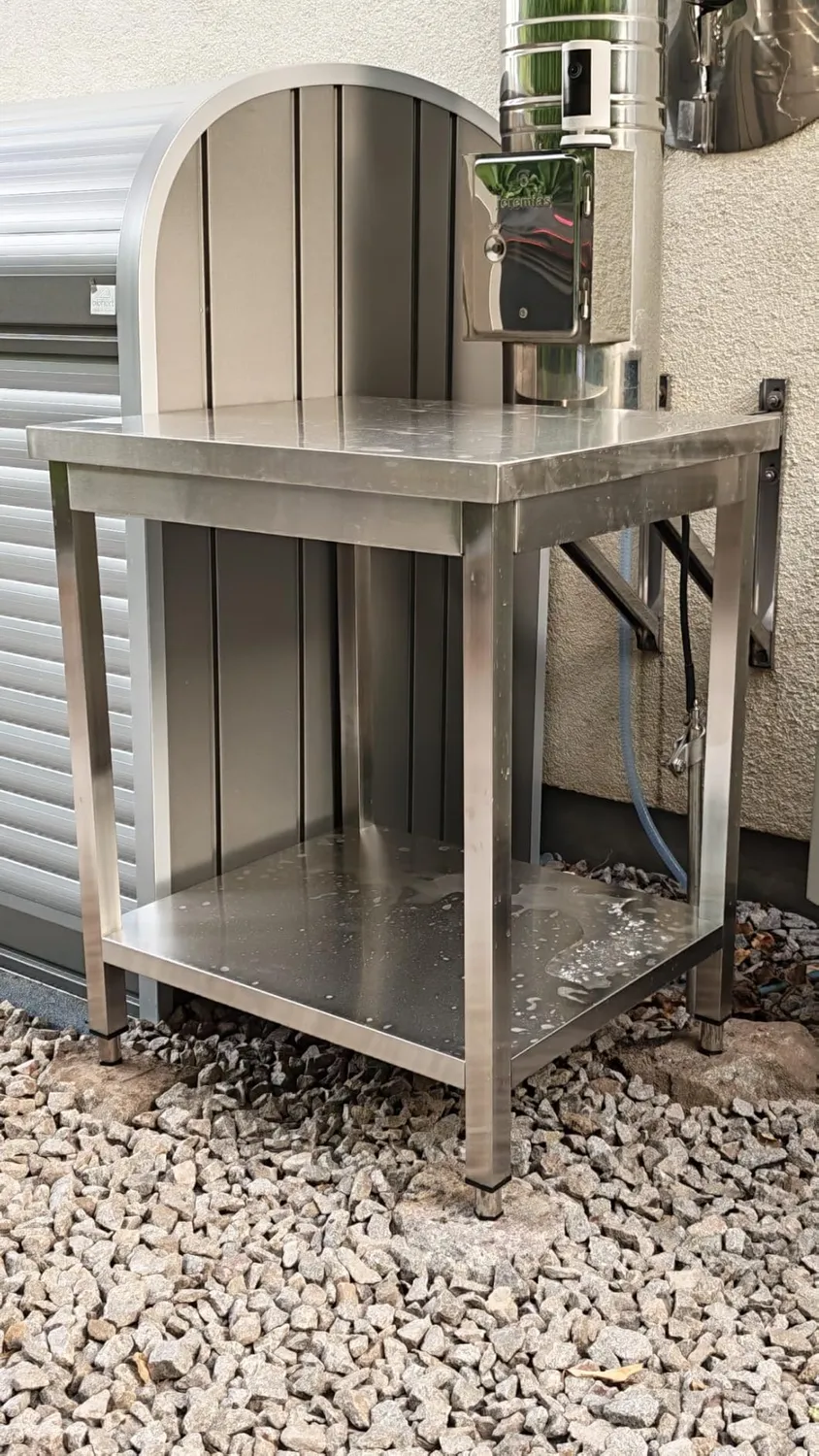 GastroHero Arbeitstisch Edelstahl 100x60 ohne Aufkantung