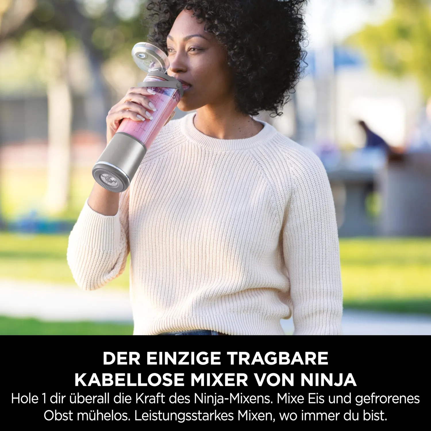 Ninja Blast Mini-Mixer 530ml 2er-Pack Roségold Akku