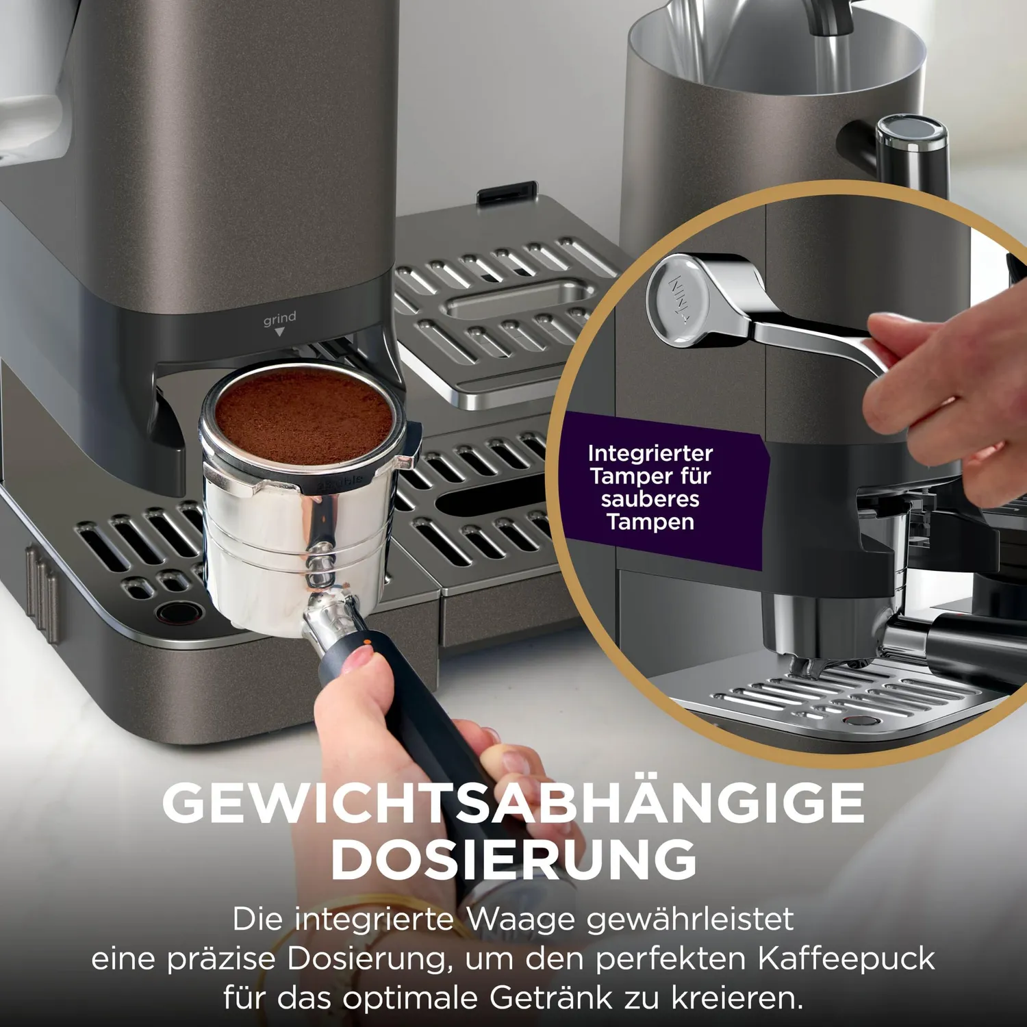 Ninja Luxe Pro ES701EUBR Kaffeemaschine mit Mahlwerk