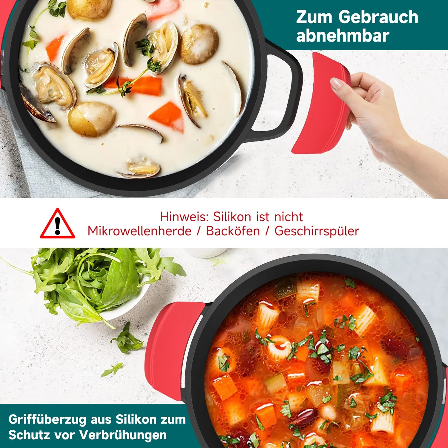 Homelux Kochtopf 28 cm 6 L Induktion Antihaft