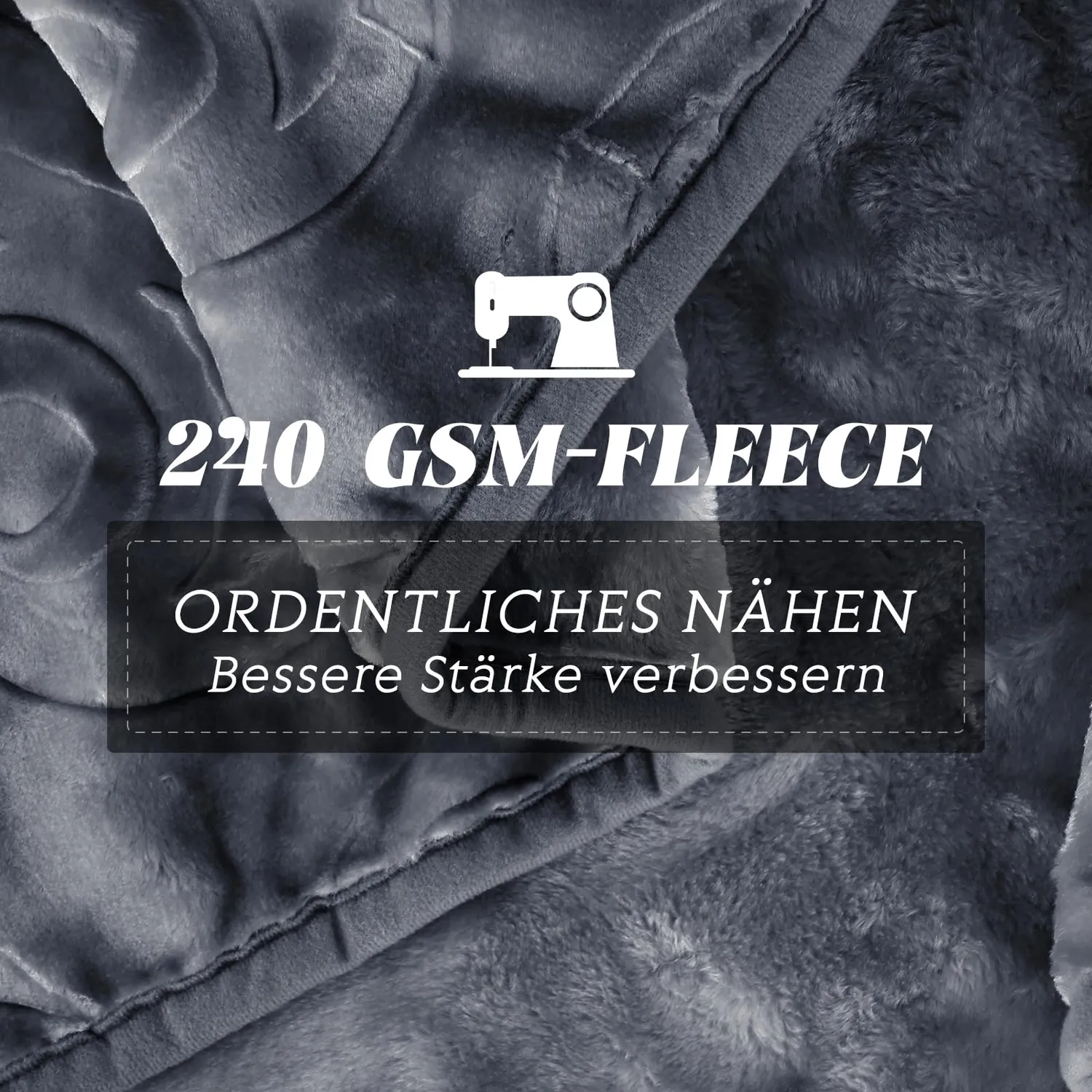 HOMELUX Kuscheldecke 200x240 cm Hellbraun flauschig