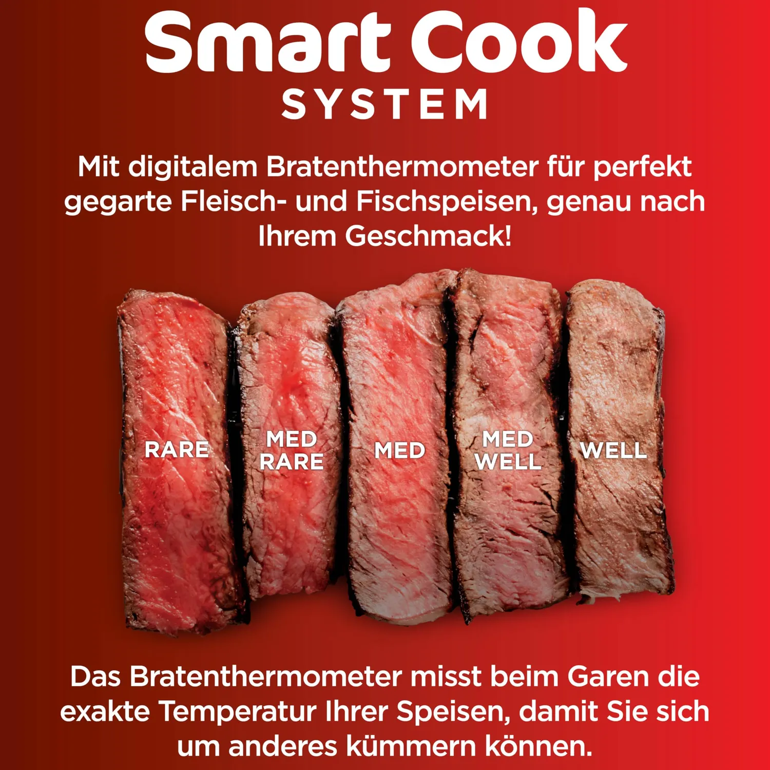 Ninja MAX 6-in-1 Heißluftfritteuse 3,8 L Schwarz mit Thermometer