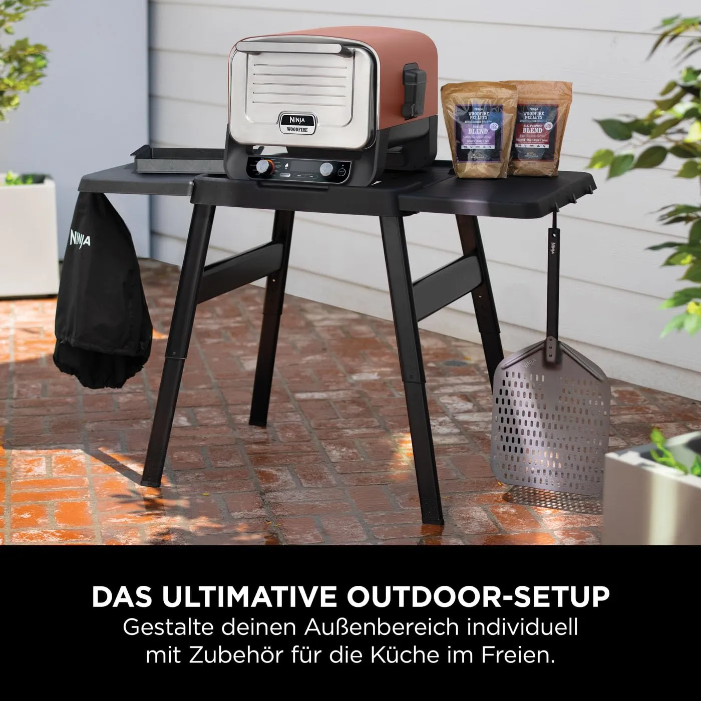 Ninja Woodfire Beistelltisch Seitentisch für Ständer 20 kg