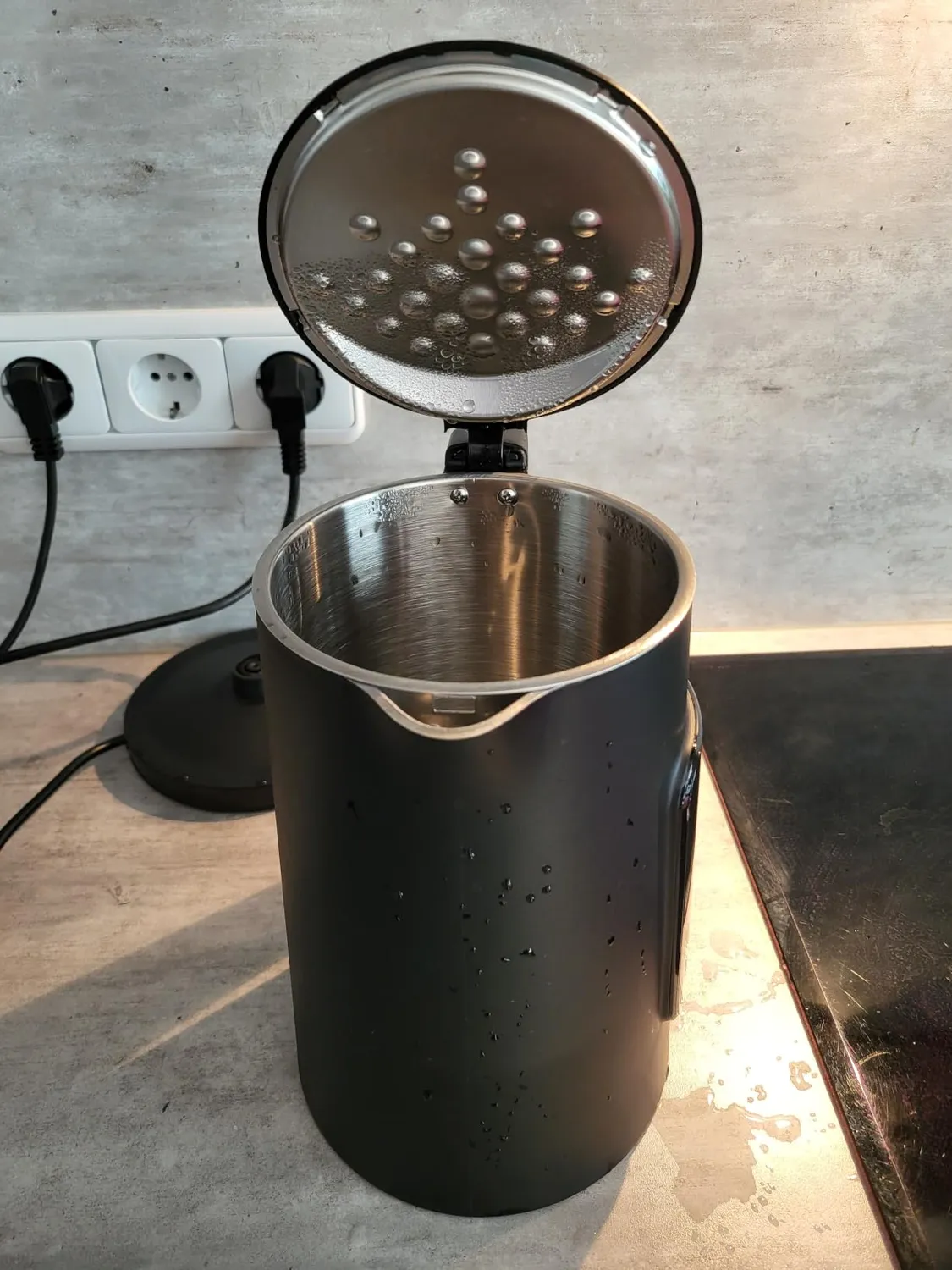 Emerio WK-119255.5 Wasserkocher Glas 1,7L mit Temperaturwahl