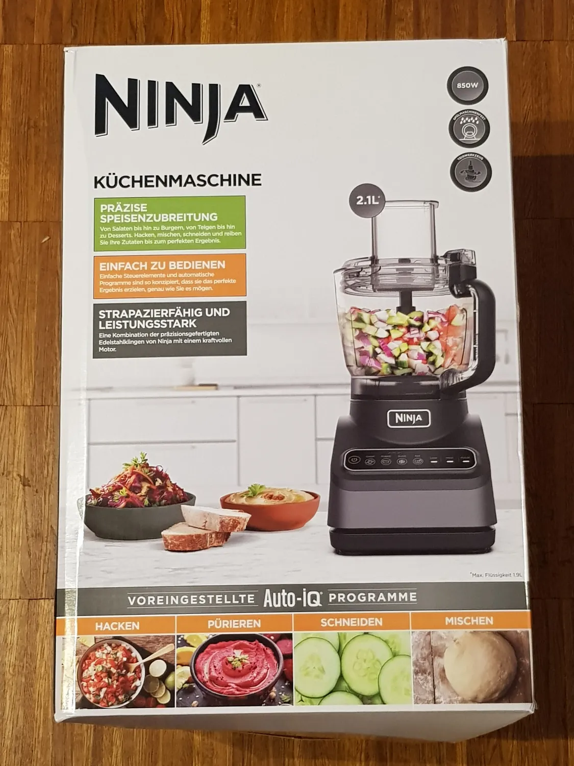 Ninja BN650EU Küchenmaschine 2,1L 850W schwarz