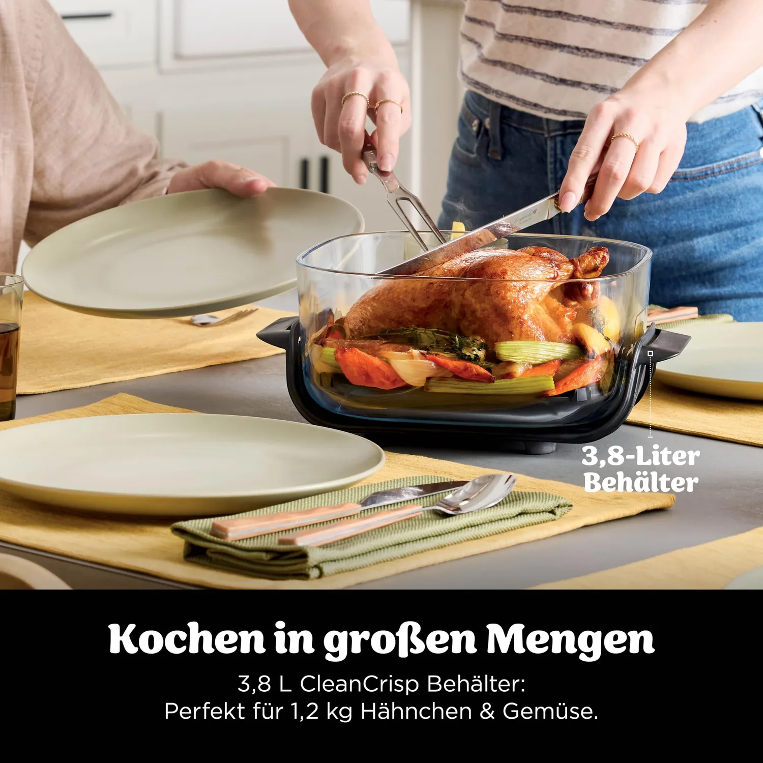Ninja CRISPi FN103EUGN Heißluftfritteuse 3,8L Grün