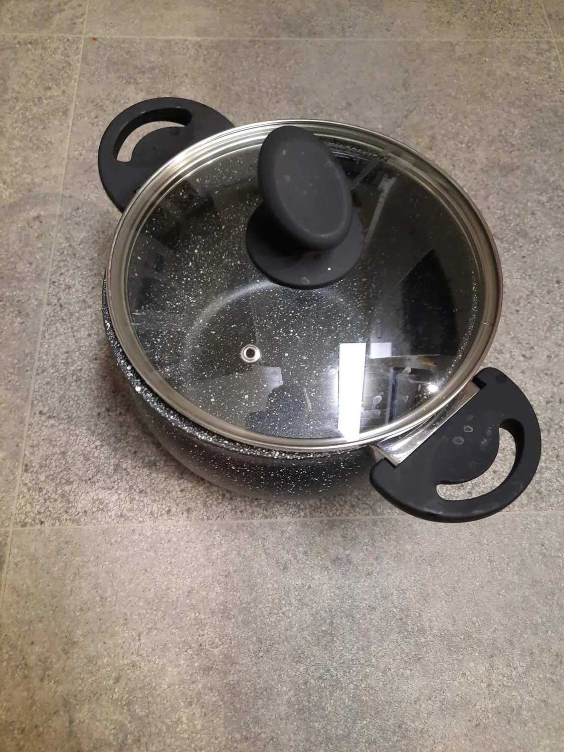 HOMELUX Kochtopf 20cm 4 Liter mit Glasdeckel antihaft