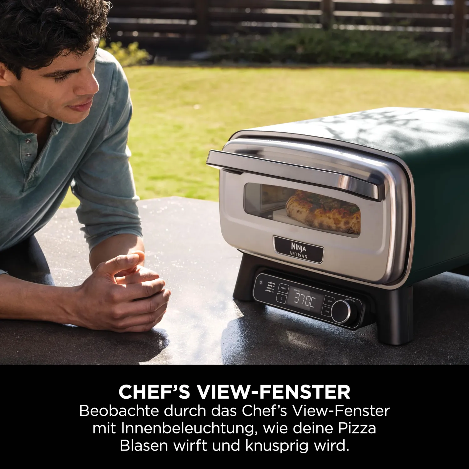 Ninja Artisan Pizzaofen 4-in-1 Grün 30 cm Bundle