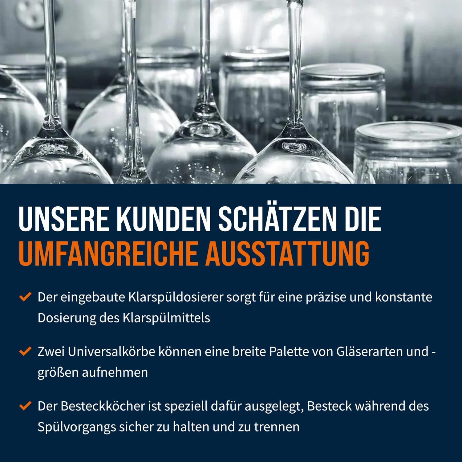 GastroHero Eco 35 Gläserspülmaschine 230V 350mm Korb